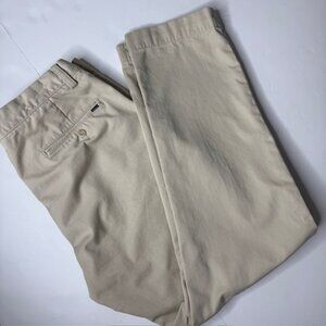 Polo Ralph Lauren Men's Slim Fit Khaki Chino Pants Beige 33x30 Flat Front